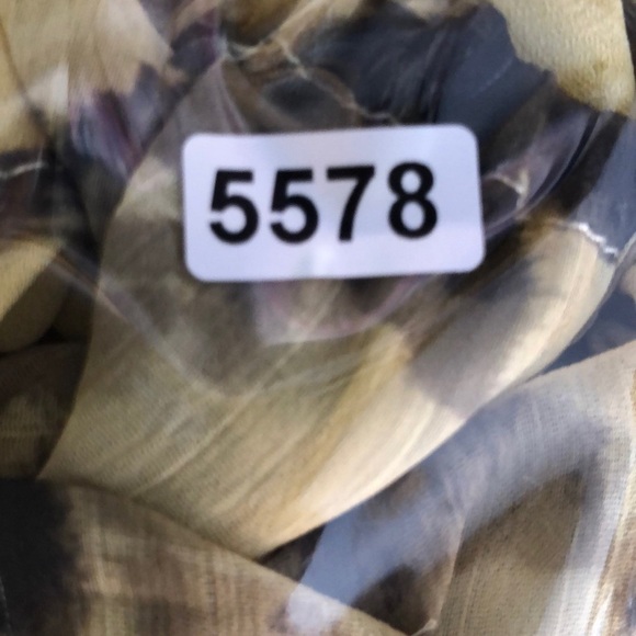 Topshop Dress Floral Print Cut Out Tie Neck Chuck On Ruffle Mini Yellow Black 2 - Picture 12 of 12